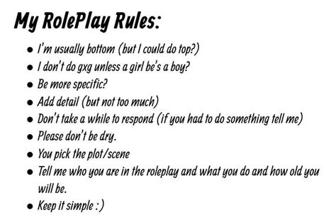 me roleplay|me and do examples.